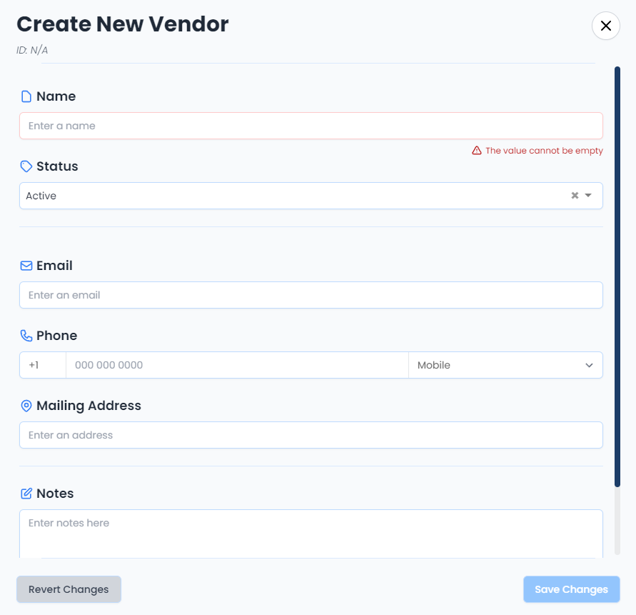 Data Management Dashboard